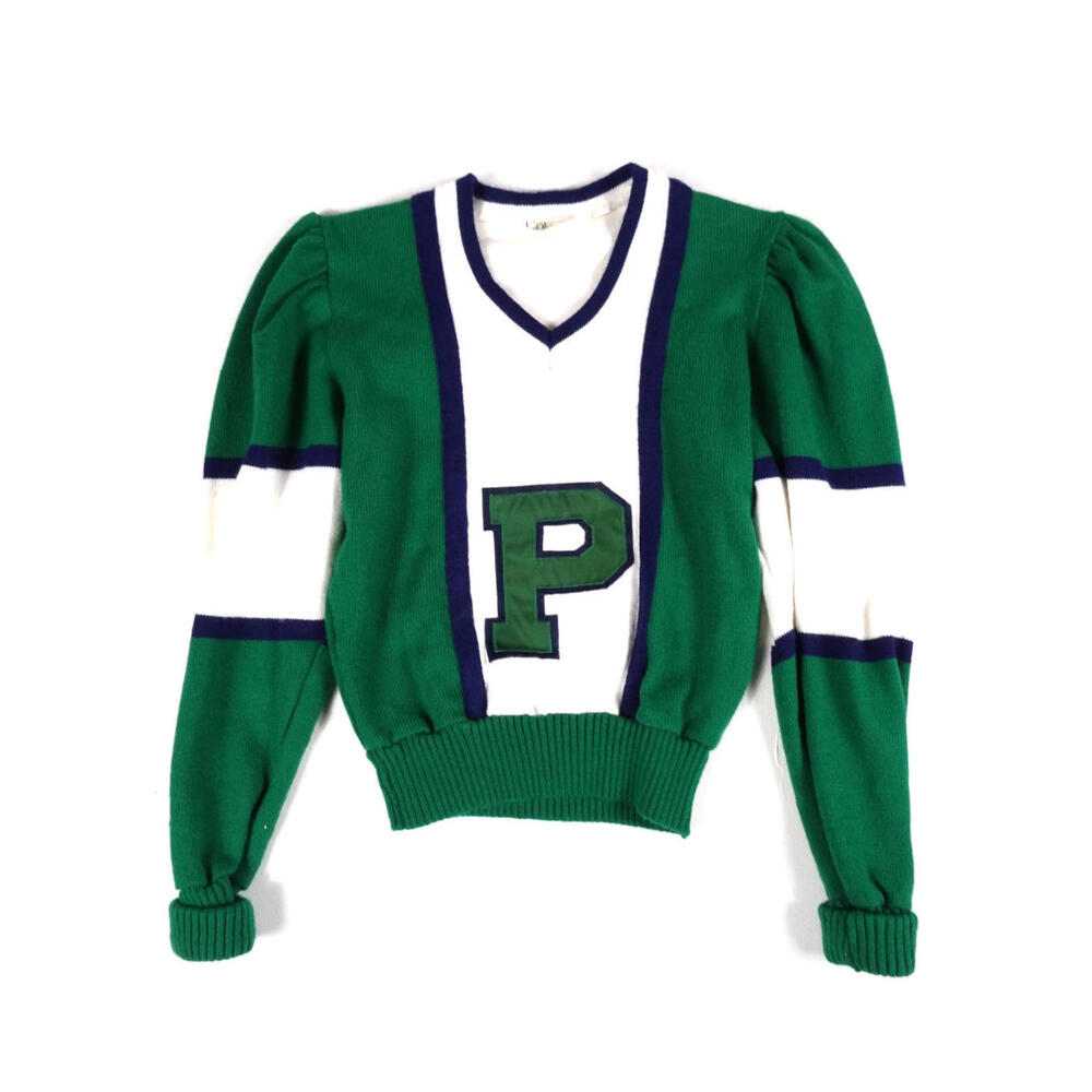 Vintage 60s Varsity Letterman Wool Sweater Womens Small Size 36 Coleman Mills